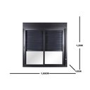 Ver imagem 4 de Janela de Aluminio Persiana Integrada 120x150cm Manual 2 Folhas Topsul