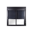 Ver imagem 1 de Janela de Aluminio Persiana Integrada 120x150cm Manual 2 Folhas Topsul