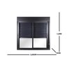 Janela de Aluminio Persiana Integrada 120x200cm Manual 2 Folhas Topsul - 4