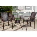 Ver imagem 1 de Conjunto 1 mesa e 2 cadeiras varanda 100% Aluminio cjmb4014022m