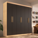 Ver imagem 2 de Guarda-Roupa Casal Lisboa 6 Portas 2 Gavetas