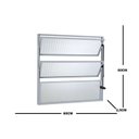 Ver imagem 3 de Janela de Aluminio Basculante 60x60cm Ecosul Branco Esquadrisul