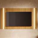 Ver imagem 1 de Painel para TV 75 Polegadas com LED 236cm Novare C04 Naturale - Lyam Decor