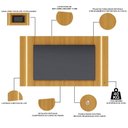 Ver imagem 4 de Painel para TV 75 Polegadas com LED 236cm Novare C04 Naturale - Lyam Decor