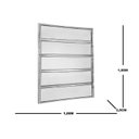 Ver imagem 3 de Janela de Aluminio Basculante 100x100cm Ecosul Cinza/Marrom