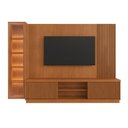 Ver imagem 2 de Rack com Painel com Cristaleira para TV até 75 Polegadas Ripado 100% MDF 190.5CMX220CM Valência