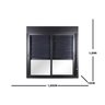 Janela de Aluminio Persiana Integrada 100x150cm com Controle 2 Folhas Topsul - 4