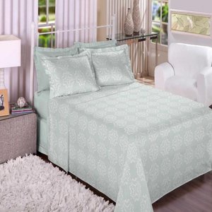 Jogo de Cama King Size 4 Peças 180 Fios Algodão Macio