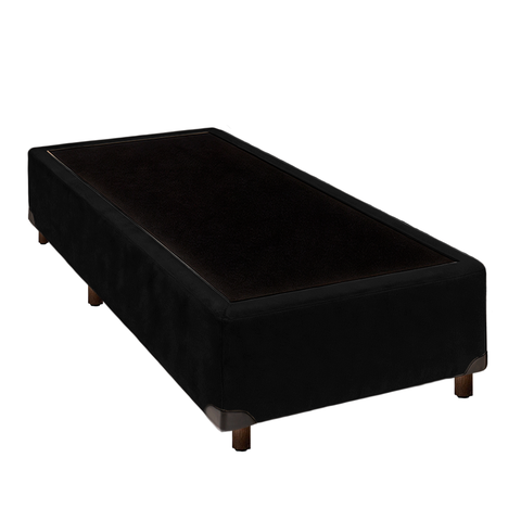 Cama Box Solteirão Preto Nature 96x203
