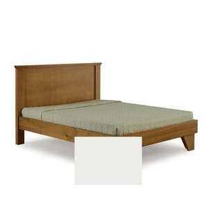 Cama Casal Madeira Maciça Slim Peseira Baixa 7003 Branca - Domus Móveis