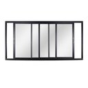 Ver imagem 2 de Janela de Aluminio de Correr 100x120cm 3 Folhas com Vidro Liso Preto Esquadrisul