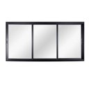Ver imagem 1 de Janela de Aluminio de Correr 100x120cm 3 Folhas com Vidro Liso Preto Esquadrisul