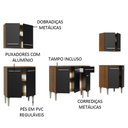 Ver imagem 7 de Armário de Cozinha Completa 233cm Rustic/Preto Emilly King Madesa 01