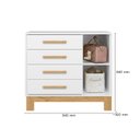 Ver imagem 3 de Cômoda Sapateira Q Encanto Slim Branco - Qmovi