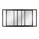 Ver imagem 2 de Janela Veneziana de Aluminio de Correr 100x100cm 3 Folhas Topsul Esquadrisul Preto