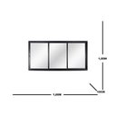 Ver imagem 4 de Janela Veneziana de Aluminio de Correr 100x100cm 3 Folhas Topsul Esquadrisul Preto