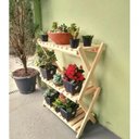 Ver imagem 3 de Suporte Sanfona Para Vasos 3 Prateleiras Cor Natural