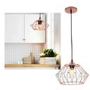 Ver imagem 1 de Lustre Pendente Luminaria Flexivel Ajustavel Design Moderno Metal Aramado Sala Quarto Mezanino Decor