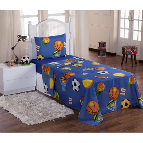 Jogo de Cama Infantil 3 Pecas:futebol