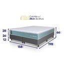 Ver imagem 2 de Cama Box Lagos Molas Ensacadas Queen 158x198 King House