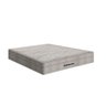Cama Box Baú Casal 138 Tecido Sintético Branco com Colchão Ortobom Airtech Spring Pocket D26 Bege 70 - 2