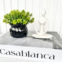 Ver imagem 4 de Decoração sala livro caixa + vaso preto + escultura mulher