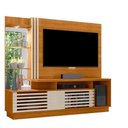 Ver imagem 4 de Home Theater Frizz Plus para TV até 60" 200cm MDP com LED Off White e Cinamomo Madetec Móveis