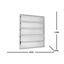 Ver imagem 4 de Janela de Aluminio Basculante 100x40cm Ecosul Esquadrisul