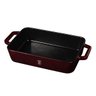 Forma Assadeira Ferro Fundido 20x30cm 3l Burgundy Berlinger Haus Tabuleiro Antiaderente Cozinha - 1