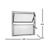 Janela de Aluminio Basculante 40x100cm Ecosul Esquadrisul - 4