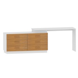 Cômoda com Escrivaninha em L com 6 Gavetas Leonie Yescasa - 4