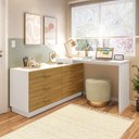 Ver imagem 1 de Cômoda com Escrivaninha em L com 6 Gavetas Leonie Yescasa