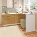 Ver imagem 7 de Cômoda com Escrivaninha em L com 6 Gavetas Leonie Yescasa