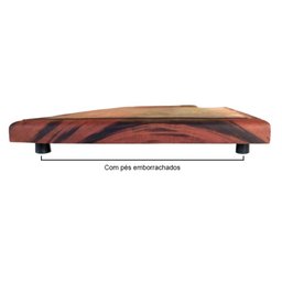 Tábua para Churrasco Gourmet Elegance em Madeira Maciça com Pés Emborrachados - 3
