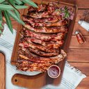 Ver imagem 5 de Tábua para Churrasco Gourmet Elegance em Madeira Maciça com Pés Emborrachados