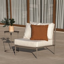 Sofá Módulo sem Braços 70cm Refúgio Cabecasa Madeiramadeira - 1