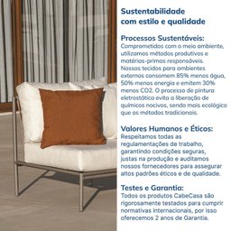 Sofá Módulo sem Braços 70cm Refúgio Cabecasa Madeiramadeira - 4