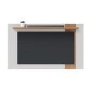 Ver imagem 3 de Painel para Tv até 70 Polegadas Extensivo Leme Sala de Estar Off White Matte Freijó Colibri