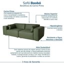 Ver imagem 4 de Conjunto Sofá 260cm e Puff 100cm Baobá CabeCasa MadeiraOriginals Verde Courino Musgo