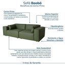 Ver imagem 4 de Conjunto Sofá 260cm e Puff 100cm Baobá CabeCasa MadeiraOriginals Verde Courino Musgo