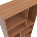 Ver imagem 4 de Estante de Livros 67CMX210CM 14 Nichos Dallas Marrom/Freijó