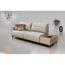 Ver imagem 1 de Sofá Trento 3 Lugares com Base de Madeira