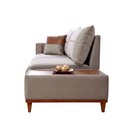 Ver imagem 6 de Sofá Living 3 Lugares Veludo Trento com Mesa de Apoio