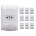 Ver imagem 1 de Kit 10 Cj 4x2 1 Tomada 2p+t Tramontina Aria 10 a 250 V