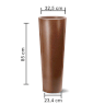 Vaso Classic Cone 85 Nutriplan Ferrugem - 3