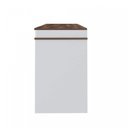 Ver imagem 6 de Conjunto 2 Peças com Escrivaninha Compacta e Armazenamento Inteligente e Gaveteiro 3 Gavetas Ipê Branco Artany