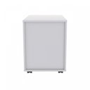 Ver imagem 7 de Conjunto 2 Peças com Escrivaninha Compacta e Armazenamento Inteligente e Gaveteiro 3 Gavetas Ipê Branco Artany