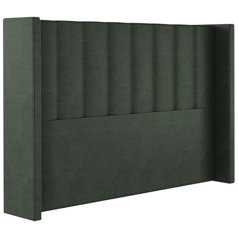 Cabeceira Casal 138 cm Barcell Veludo Verde Soon