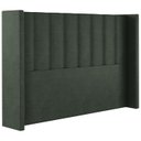 Ver imagem 1 de Cabeceira Casal 138 cm Barcell Veludo Verde Soon