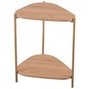 Ver imagem 1 de Mesa Lateral para Sala de Estar Pés Metálicos Adek A03 Hanover Dourado - Lyam Decor